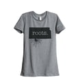 thumbnail image 1 of Thread Tank Home Roots State Kansas KS Women's Relaxed Crewneck T-Shirt Tee Heather Grey 2X-Large, 1 of 4