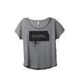 thumbnail image 1 of Thread Tank Home Roots State Kansas KS Women's Relaxed Slouchy Dolman T-Shirt Tee Heather Grey X-Large, 1 of 4