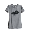 thumbnail image 1 of Thread Tank Home Roots State Kentucky KY Women's Relaxed Crewneck T-Shirt Tee Heather Grey Small, 1 of 4