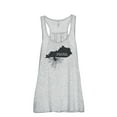 thumbnail image 1 of Thread Tank Home Roots State Kentucky KY Women's Sleeveless Flowy Racerback Tank Top Sport Grey 2X-Large, 1 of 5