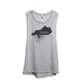 thumbnail image 1 of Thread Tank Home Roots State Kentucky KY Women's Sleeveless Muscle Tank Top Sport Grey Small, 1 of 4