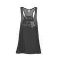 thumbnail image 1 of Thread Tank Home Roots State Maryland MD Women's Sleeveless Flowy Racerback Tank Top Charcoal Small, 1 of 5