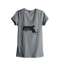 thumbnail image 1 of Thread Tank Home Roots State Massachusetts MA Women's Relaxed V-Neck T-Shirt Tee Heather Grey 2X-Large, 1 of 4