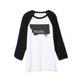 thumbnail image 1 of Thread Tank Home Roots State Montana MT Unisex 3/4 Sleeves Baseball Raglan White Black Small, 1 of 4