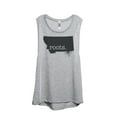 thumbnail image 1 of Thread Tank Home Roots State Montana MT Women's Sleeveless Muscle Tank Top Sport Grey Small, 1 of 3