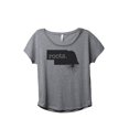 thumbnail image 1 of Thread Tank Home Roots State Nebraska NE Women's Relaxed Slouchy Dolman T-Shirt Tee Heather Grey Small, 1 of 4