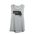 thumbnail image 1 of Thread Tank Home Roots State Nebraska NE Women's Sleeveless Muscle Tank Top Sport Grey Small, 1 of 4