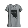 thumbnail image 1 of Thread Tank Home Roots State Nevada NV Women's Relaxed Crewneck T-Shirt Tee Heather Grey 2X-Large, 1 of 4