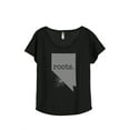 thumbnail image 1 of Thread Tank Home Roots State Nevada NV Women's Relaxed Slouchy Dolman T-Shirt Tee Heather Black Large, 1 of 4