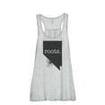 thumbnail image 1 of Thread Tank Home Roots State Nevada NV Women's Sleeveless Flowy Racerback Tank Top Sport Grey X-Large, 1 of 5