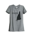 thumbnail image 1 of Thread Tank Home Roots State New Hampshire NH Women's Relaxed Crewneck T-Shirt Tee Heather Grey X-Large, 1 of 4