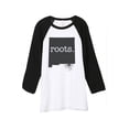 thumbnail image 1 of Thread Tank Home Roots State New Mexico NM Unisex 3/4 Sleeves Baseball Raglan White Black Large, 1 of 4