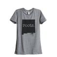thumbnail image 1 of Thread Tank Home Roots State New Mexico NM Women's Relaxed Crewneck T-Shirt Tee Heather Grey Large, 1 of 4