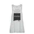 thumbnail image 1 of Thread Tank Home Roots State New Mexico NM Women's Sleeveless Flowy Racerback Tank Top Sport Grey X-Large, 1 of 5