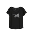 thumbnail image 1 of Thread Tank Home Roots State New York NY Women's Relaxed Slouchy Dolman T-Shirt Tee Heather Black 2X-Large, 1 of 4