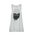 thumbnail image 1 of Thread Tank Home Roots State Ohio OH Women's Sleeveless Flowy Racerback Tank Top Sport Grey Medium, 1 of 5