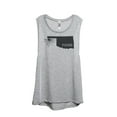 thumbnail image 1 of Thread Tank Home Roots State Oklahoma OK Women's Sleeveless Muscle Tank Top Sport Grey Small, 1 of 4