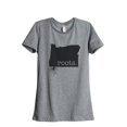 thumbnail image 1 of Thread Tank Home Roots State Oregon OR Women's Relaxed Crewneck T-Shirt Tee Heather Grey Small, 1 of 4
