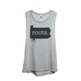 thumbnail image 1 of Thread Tank Home Roots State Pennsylvania PA Women's Sleeveless Muscle Tank Top Sport Grey Large, 1 of 4