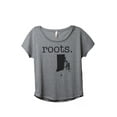thumbnail image 1 of Thread Tank Home Roots State Rhode Island RI Women's Relaxed Slouchy Dolman T-Shirt Tee Heather Grey 3X-Large, 1 of 4