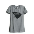 thumbnail image 1 of Thread Tank Home Roots State South Carolina SC Women's Relaxed Crewneck T-Shirt Tee Heather Grey Small, 1 of 4