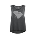 thumbnail image 1 of Thread Tank Home Roots State South Carolina SC Women's Sleeveless Muscle Tank Top Charcoal X-Large, 1 of 4