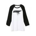 thumbnail image 1 of Thread Tank Home Roots State Tennessee TN Unisex 3/4 Sleeves Baseball Raglan White Black Small, 1 of 4