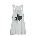 thumbnail image 1 of Thread Tank Home Roots State Texas TX Women's Sleeveless Flowy Racerback Tank Top Sport Grey Large, 1 of 5
