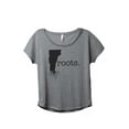 thumbnail image 1 of Thread Tank Home Roots State Vermont VT Women's Relaxed Slouchy Dolman T-Shirt Tee Heather Grey Small, 1 of 4