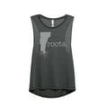 thumbnail image 1 of Thread Tank Home Roots State Vermont VT Women's Sleeveless Muscle Tank Top Charcoal Medium, 1 of 4