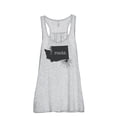 thumbnail image 1 of Thread Tank Home Roots State Washington WA Women's Sleeveless Flowy Racerback Tank Top Sport Grey Medium, 1 of 5