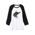 thumbnail image 1 of Thread Tank Home Roots State West Virginia WV Unisex 3/4 Sleeves Baseball Raglan White Black Small, 1 of 4