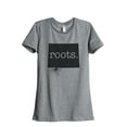 thumbnail image 1 of Thread Tank Home Roots State Wyoming WY Women's Relaxed Crewneck T-Shirt Tee Heather Grey Small, 1 of 4