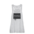 thumbnail image 1 of Thread Tank Home Roots State Wyoming WY Women's Sleeveless Flowy Racerback Tank Top Sport Grey Large, 1 of 3