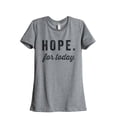 thumbnail image 1 of Thread Tank Hope For Today Women's Relaxed Crewneck T-Shirt Tee Heather Grey Medium, 1 of 4