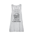 thumbnail image 1 of Thread Tank House Party Realtor Women's Sleeveless Flowy Racerback Tank Top Sport Grey Medium, 1 of 5