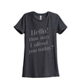thumbnail image 1 of Thread Tank How May I Offend You Today Women's Fashion Relaxed Crewneck T-Shirt Tee Charcoal Large, 1 of 5