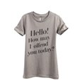thumbnail image 1 of Thread Tank How May I Offend You Today Women's Fashion Relaxed Crewneck T-Shirt Tee Heather Tan 2X-Large, 1 of 4