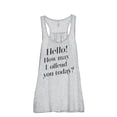 thumbnail image 1 of Thread Tank How May I Offend You Today Women's Fashion Sleeveless Flowy Racerback Tank Top Sport Grey Small, 1 of 5