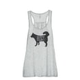 thumbnail image 1 of Thread Tank Husky Dog Silhouette Women's Sleeveless Flowy Racerback Tank Top Sport Grey 2X-Large, 1 of 5