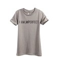 thumbnail image 1 of Thread Tank I Am Perfect Women's Fashion Relaxed Crewneck T-Shirt Tee Heather Tan Medium, 1 of 1