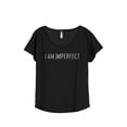 thumbnail image 1 of Thread Tank I Am Perfect Women's Fashion Relaxed Slouchy Dolman T-Shirt Tee Heather Black Small, 1 of 4