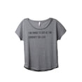 thumbnail image 1 of Thread Tank I Am Unable To Quit As I Am Currently Too Legit Women's Fashion Relaxed Slouchy Dolman T-Shirt Tee Heather Grey Medium, 1 of 4