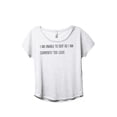 thumbnail image 1 of Thread Tank I Am Unable To Quit As I Am Currently Too Legit Women's Fashion Relaxed Slouchy Dolman T-Shirt Tee Heather White X-Large, 1 of 5