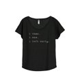 thumbnail image 1 of Thread Tank I Came I Saw I Left Early Women's Relaxed Slouchy Dolman T-Shirt Tee Heather Black 2X-Large, 1 of 4