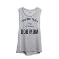thumbnail image 1 of Thread Tank I Just Want To Be A Stay At Home Dog Mom Women's Fashion Sleeveless Muscle Tank Top Sport Grey Large, 1 of 4