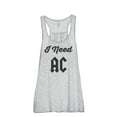 thumbnail image 1 of Thread Tank I Need AC Women's Sleeveless Flowy Racerback Tank Top Sport Grey Medium, 1 of 3