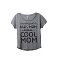 thumbnail image 1 of Thread Tank I'm Not Just A Basic Mom I'm A Cool Mom Women's Fashion Relaxed Slouchy Dolman T-Shirt Tee Heather Grey 3X-Large, 1 of 4