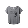 thumbnail image 1 of Thread Tank I'm Really A Mermaid Women's Relaxed Slouchy Dolman T-Shirt Tee Heather Grey X-Large, 1 of 4