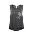 thumbnail image 1 of Thread Tank I'm Really A Mermaid Women's Sleeveless Muscle Tank Top Charcoal X-Large, 1 of 4